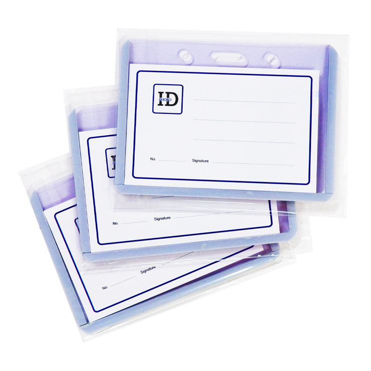 Long Life ID Jacket Horizontal Waterproof Gray 9x5.5Cm HH1003GR 3's - School & Office Supplies
