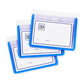 Long Life ID Jacket Horizontal Waterproof Blue 9x5.5cm HH1003B 3's - School & Office Supplies