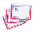 Long Life ID Jacket Horizontal Waterproof Pink 9x5.5cm HH1003P 3's - School & Office Supplies