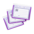 Long Life ID Jacket Horizontal Waterproof Purple 9x5.5cm HH1003V 3's - School & Office Supplies