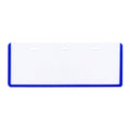 Long Life ID Name Plate 3 Hole Transparent 18x5.5cm Ll10BL, Blue - School Supplies