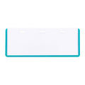 Long Life ID Name Plate 3 Hole Transparent Green 18x5.5cm LL10G - School & Office Supplies