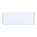 Long Life ID Name Plate 3 Hole Transparent Gray 18x5.5cm LL10GR - School & Office Supplies