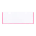 Long Life ID Name Plate 3 Hole Transparent 18x5.5cm LL10P, Pink - School Supplies