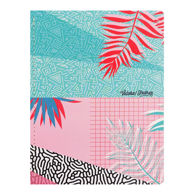 Victoria's Journal Notebook Tropic Japanese Stitched A4 80gsm 40's Lined - School & Office Supplies