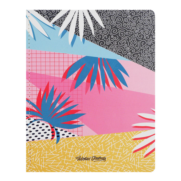 Victoria's Journal Notebook Tropic Japanese Stitched A4 80gsm 40's Lined - School & Office Supplies