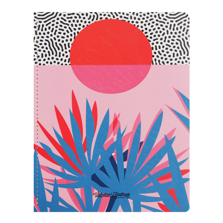 Victoria's Journal Notebook Tropic Japanese Stitched A4 80gsm 40's Lined - School & Office Supplies