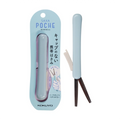 Kokuyo Saxa Pocket Scissors P320Lb Blue Poche Portable Scissors Glueless Blade