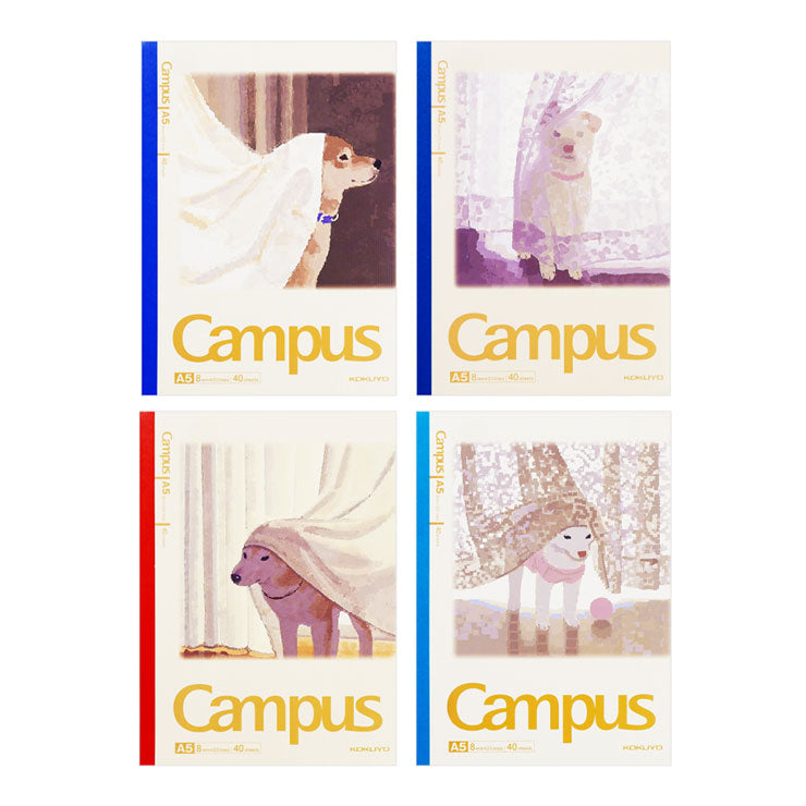 Campus Notebook Illustrator A5 40 Pages Curtains And Puppies - School & Office Supplies