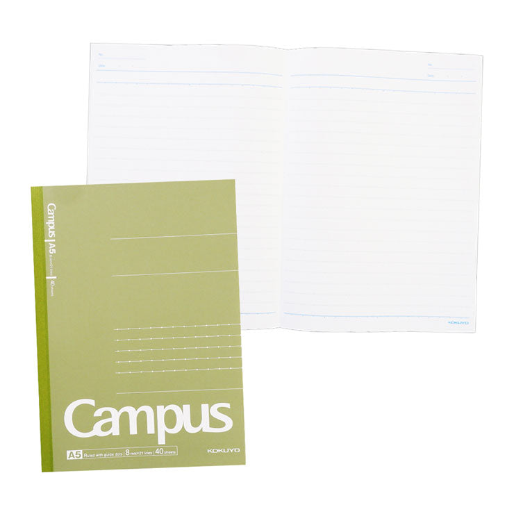 Campus Notebook A5 40 Pages Moss Green - School & Office Supplies