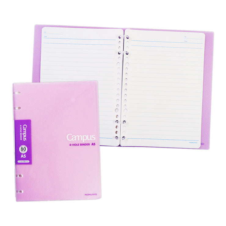 Campus Binder Notebook A5 Mauve - School & Office Supplies