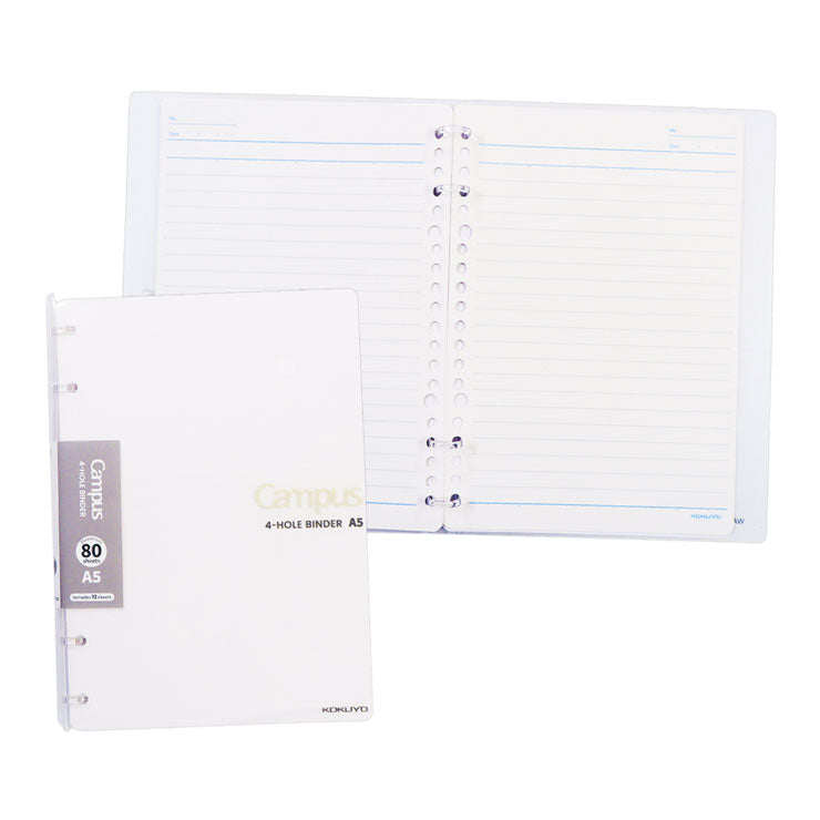 Campus Binder Notebook A5 Warm Grey - School & Office Supplies