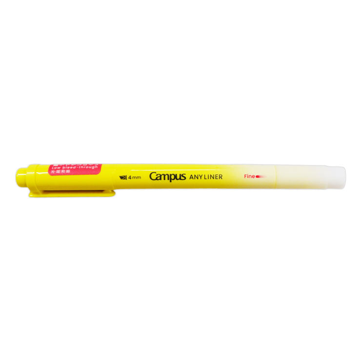 Campus Any Liner Line Marker Soft Yellow, 4mm Fine WPM1-8 - School & Office Supplies - Writing