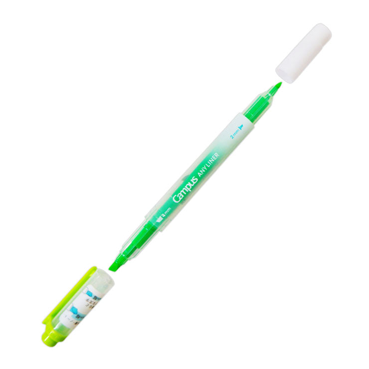 Campus Any Liner Line Marker Neon Green, 4mm 2mm WPM2-4 - School & Office Supplies - Writing
