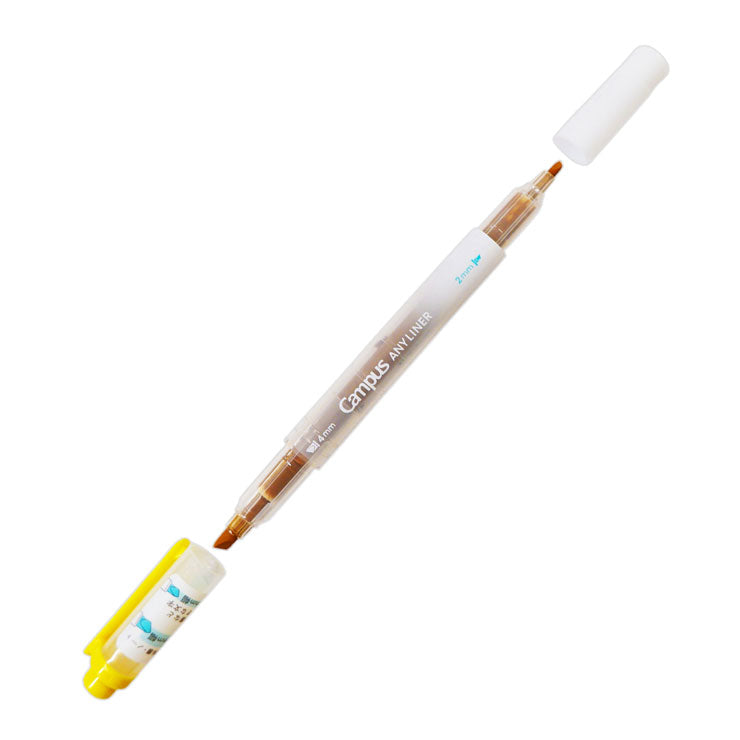 Campus Any Liner Line Marker Smoke Yellow, 4mm 2mm WPM2-13 - School & Office Supplies - Writing
