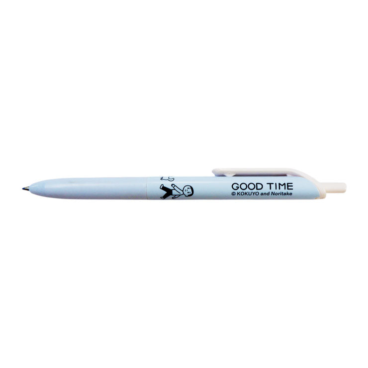 Campus Retractable Gel Pen Noritake Light Blue Barrel Black Ink, 0.5mm WPB01-G05B-L1-LB