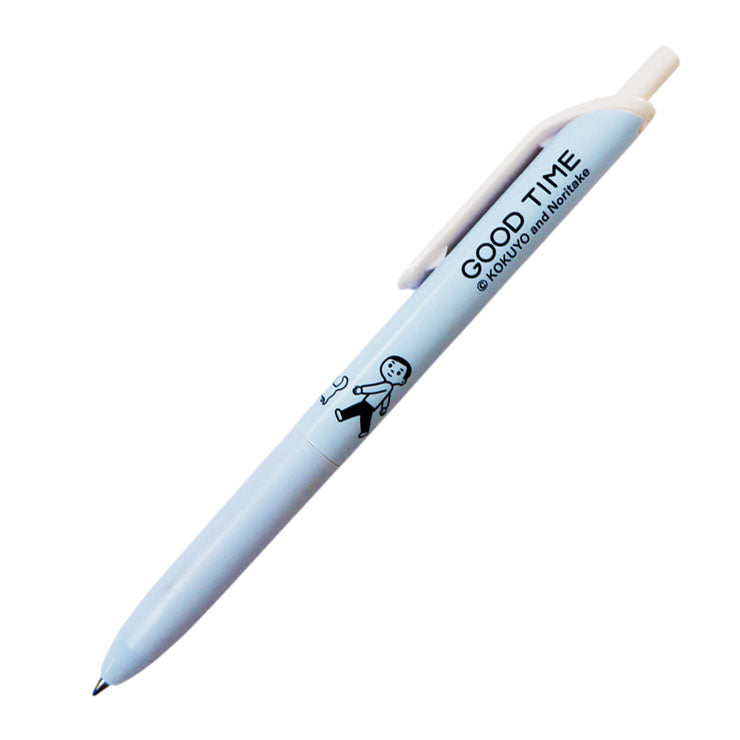 Campus Retractable Gel Pen Noritake Light Blue Barrel Black Ink, 0.5mm WPB01-G05B-L1-LB