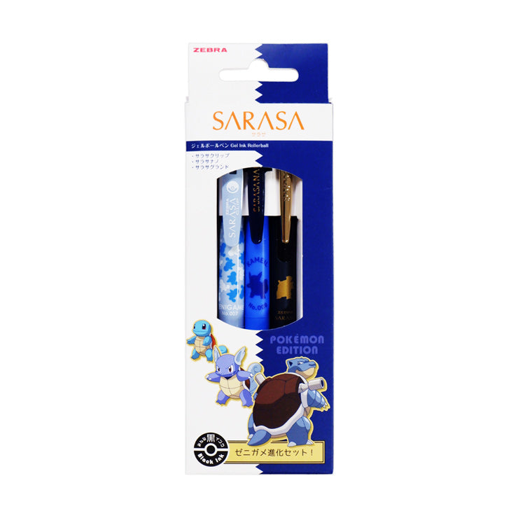 Zebra Sarasa Pokemon Gelpen 3pcs Set Blue SE-JJ29-PO-BL-Z