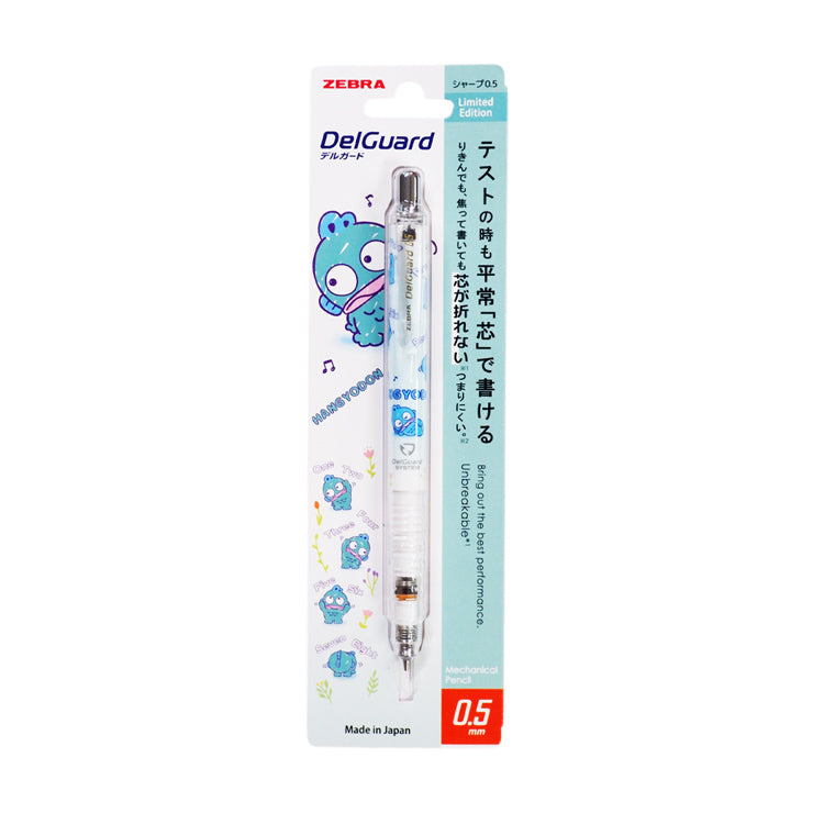 Zebra Delguard Sanrio Mechanical Pencil 0.5mm Warm-Up Blue Green Barrel P-MA85-SW-BG