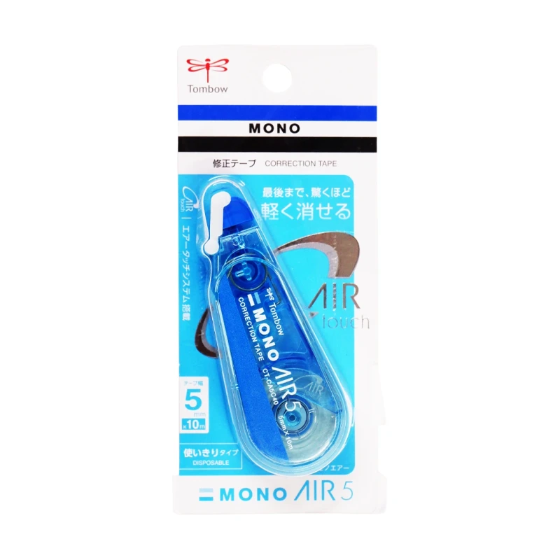 Tombow Correction Tape Mono Air Colored Transparent Body 5mmx10M Ct-Ca5C - Back To School Supplies