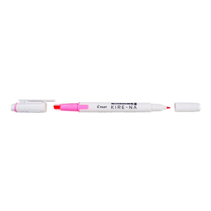 Pilot Kire-na Highlighter Pink Dual Tip P-SKIW-1-P - School & Office Supplies - Writing