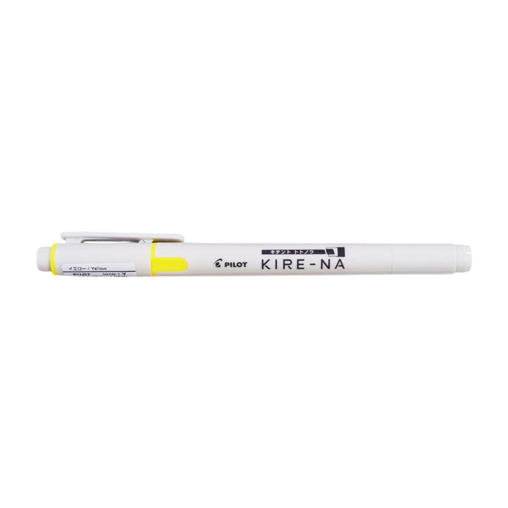 Pilot Kire-na Highlighter Yellow Dual Tip P-SKIW-1-Y - School & Office Supplies - Writing