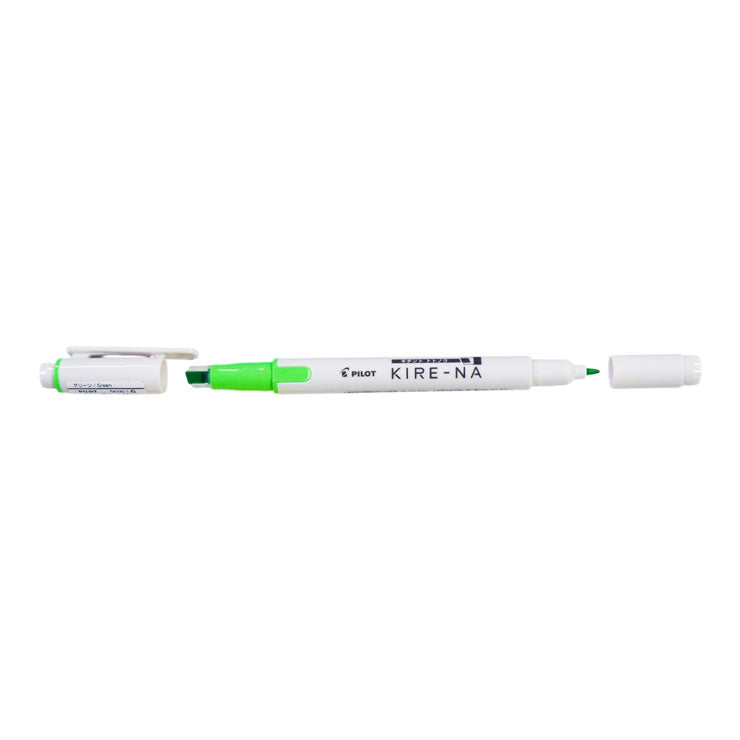 Pilot Kire-na Highlighter Green Dual Tip P-SKIW-1-G - School & Office Supplies - Writing