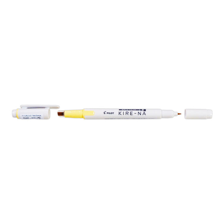 Pilot Kire-na Highlighter Pale Orange Dual Tip P-SKIW-1-PG - School & Office Supplies - Writing