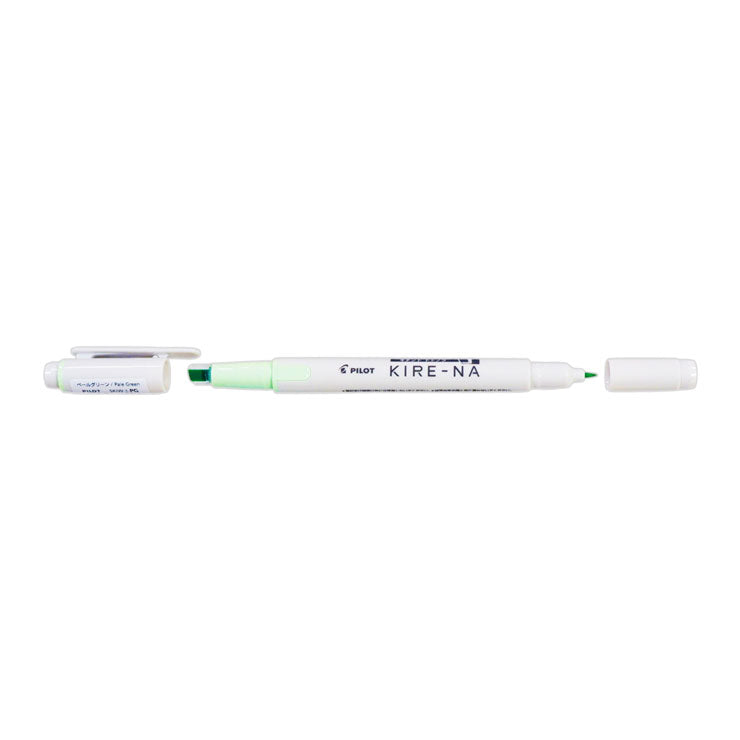 Pilot Kire-na Highlighter Pale Green Dual Tip P-SKIW-1-PG - School & Office Supplies - Writing