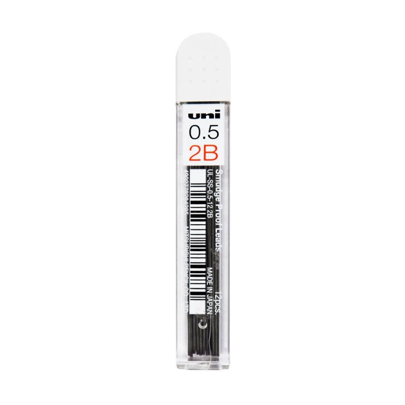Uni Pencil Lead Refill 2B 0.5mm Ul-Ss 12S - School & Office Supplies - College Essentials