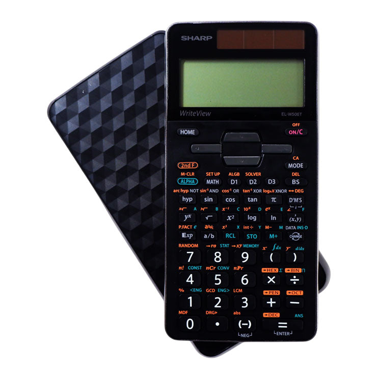 Sharp Scientific Calculator ELW56TGY 64functions Dual Power Write View