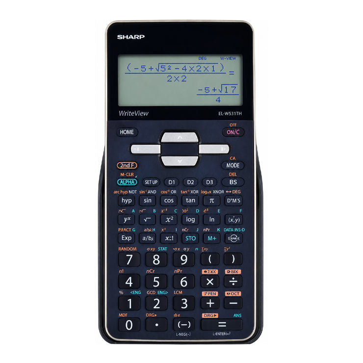 Sharp Scientific Calculator ELW531THWT422 Functions Battery Operated Write View Violet