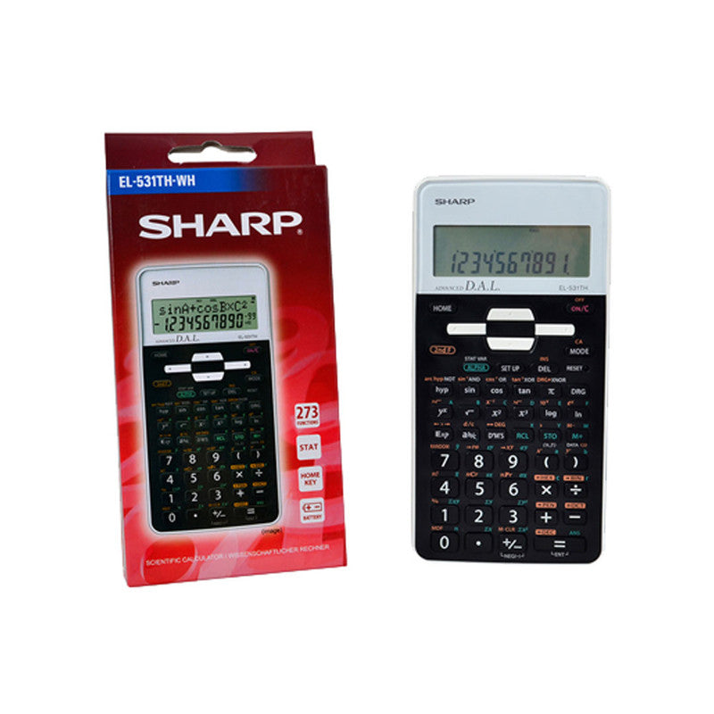 Sharp Scientific Calculator 273 Functions 2 Line Display Home Function R3 Battery EL531THWH