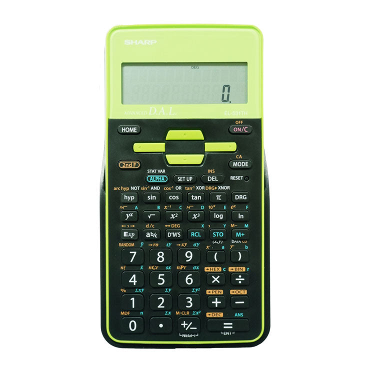 Sharp Scientific Calculator El531THGR 273 functions 2 Line Display Home Function R3 Battery