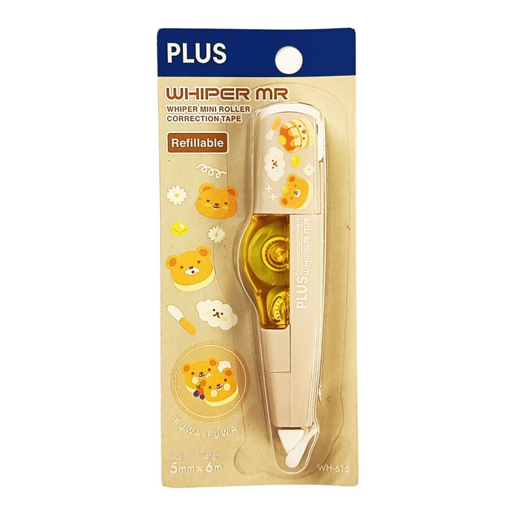 Plus Refillable Correction Tape Kawaii Fuwa-Fuwa WH-615 5mmx6mm