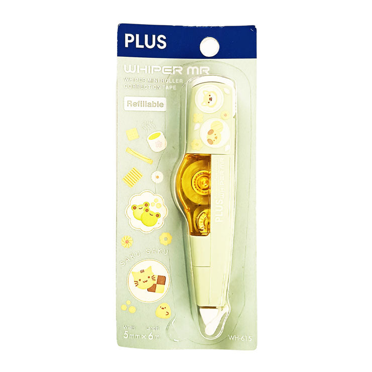 Plus Refillable Correction Tape Kawaii Saku-Saku WH-615 5mmx6mm
