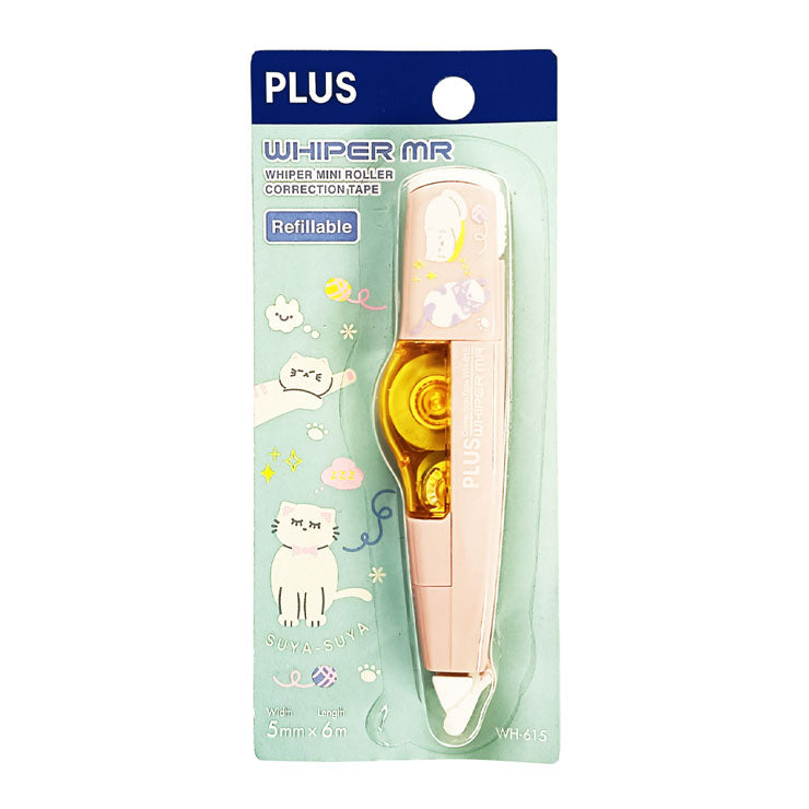 Plus Refillable Correction Tape Kawaii Suya-Suya WH-615 5mmx6mm