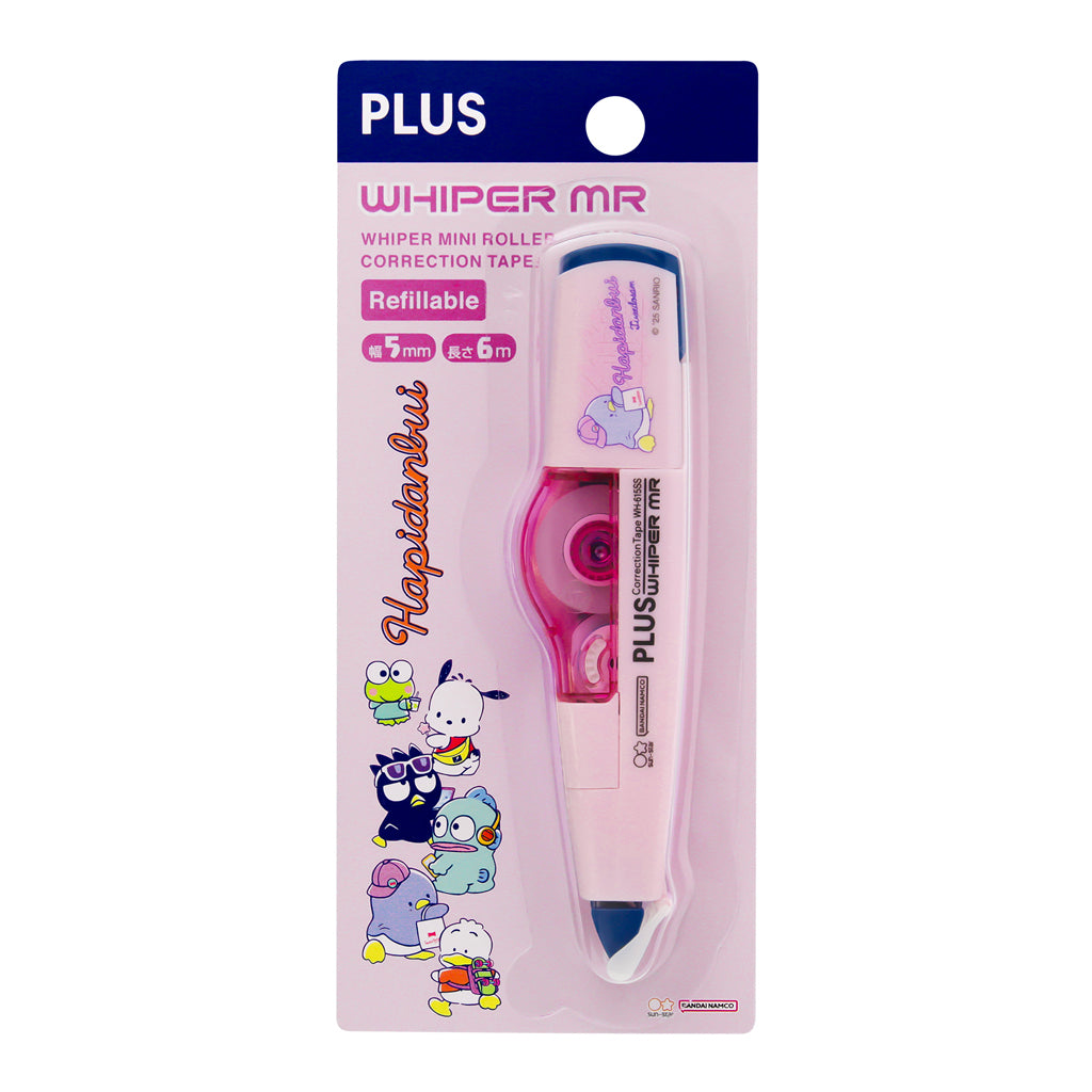Plus Sanrio Refillable Correction Tape Wh-615Ss-AS Pk 5mmx6m Pink Happidanbui Tuxedosam