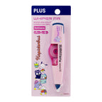 Plus Sanrio Refillable Correction Tape Wh-615Ss-AS Pk 5mmx6m Pink Happidanbui Tuxedosam