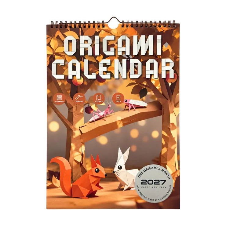2027 Wall Calendar 240x340mm 12 Sheets (design may vary) - Paper Supplies