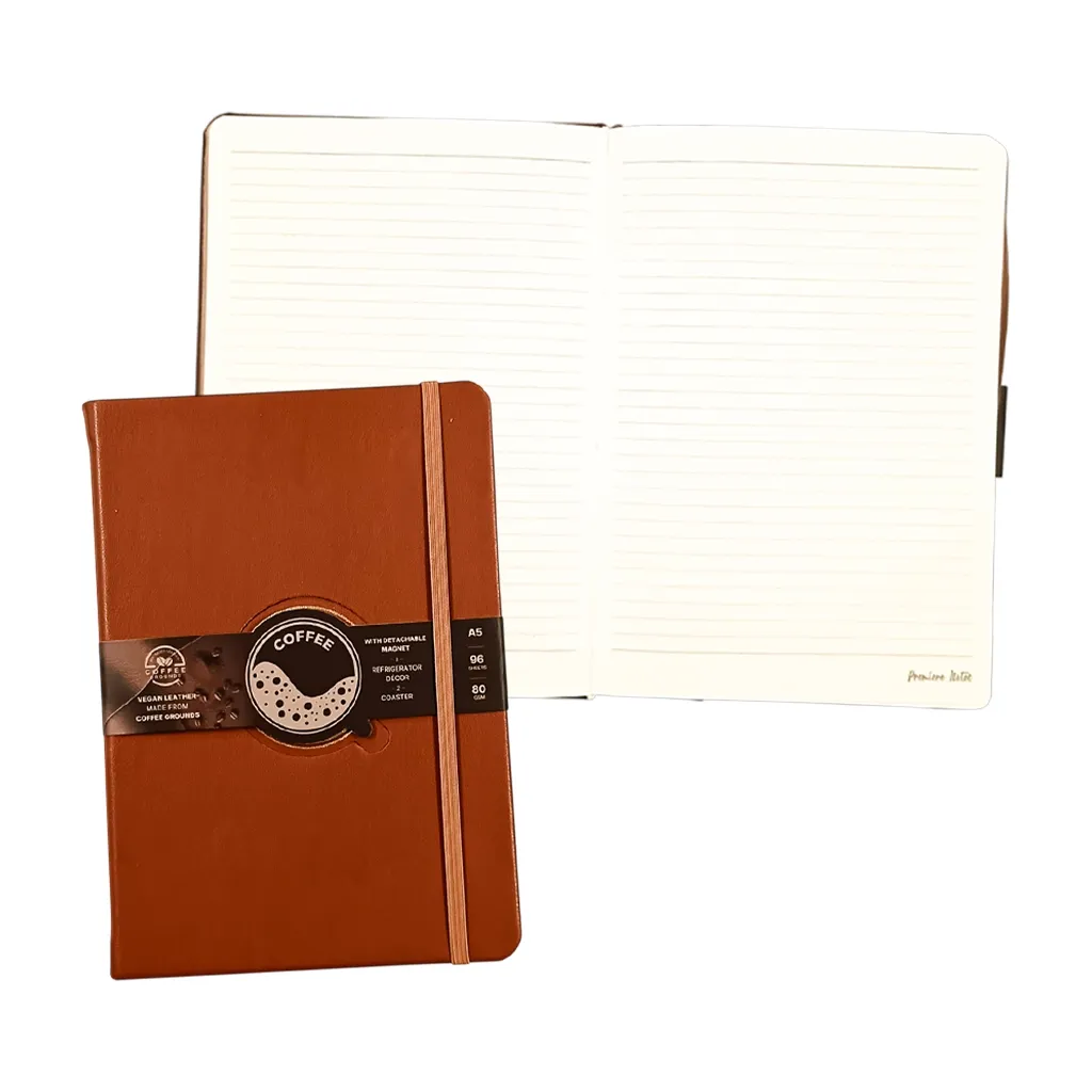 Premiere Notes Journal 148x210mm - Made out of Coffee Grounds (color may vary)