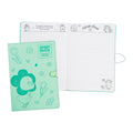 Upset Duck Padded Notebook NT-80B9375-C 148x210mm 96 Sheets Green Thermal PU With Elastic Band