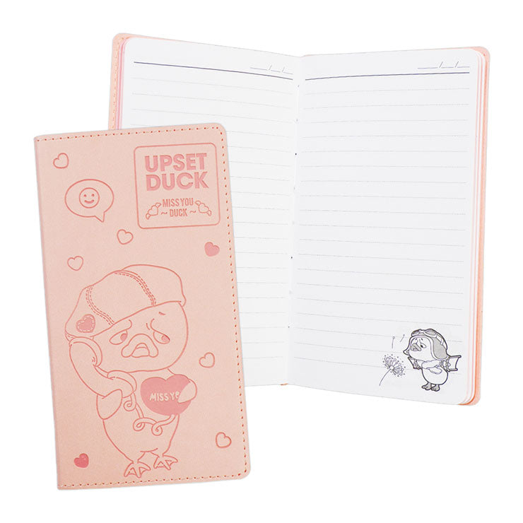 Upset Duck Padded Notebook NT-80B9377-A 95x180mm 80 Sheets Pink Thermal PU