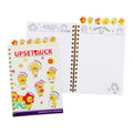 Upset Duck Spiral Notebook NT-80B9383-A 148x210mm 104 Sheets Yellow With 6 Tabs Frosted PP Cover