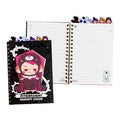 Pitenaught Spiral Notebook NT-80B9388-C 48x210mm 100 Sheets Black With Tabs