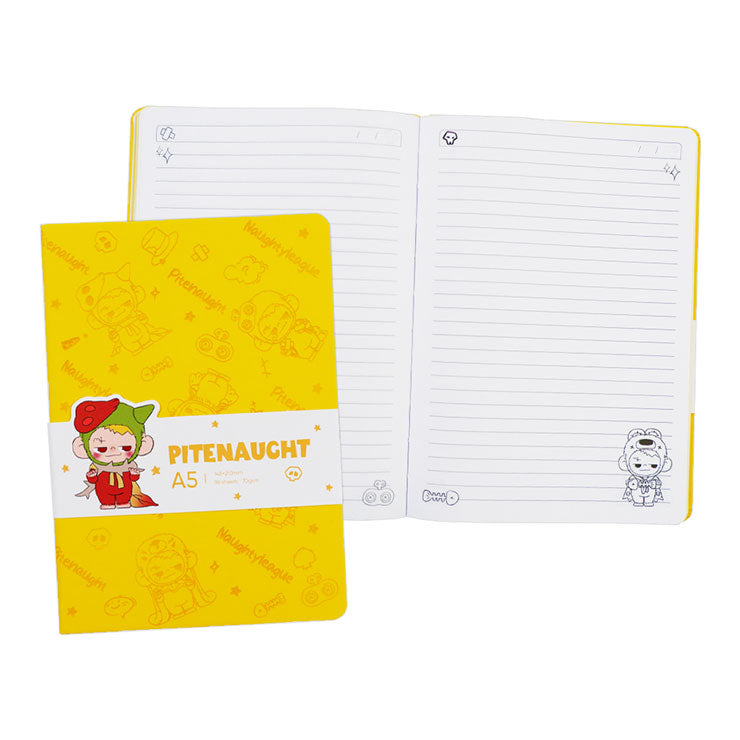 Pitenaught Journal Notebook NT-80B9389-B 148x210mm 96 Sheets Yellow Thermal PU