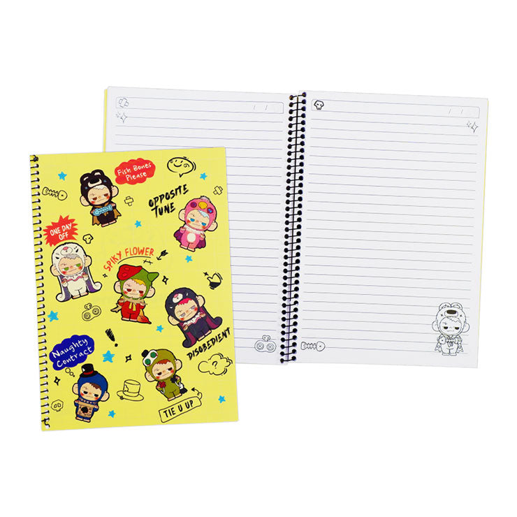 Pitenaught Spiral Notebook NT-80B9390-A 176x250mm 100 Sheets Yellow Frosted PP