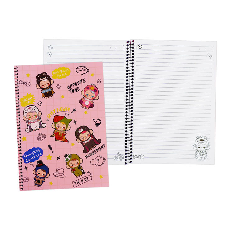Pitenaught Spiral Notebook NT-80B9390-C 176x250mm 100 Sheets Pink Frosted PP