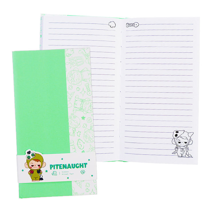 Pitenaught Soft Journal NT-80B9391-B 95X180mm 80 Sheets Green Foil Stamp