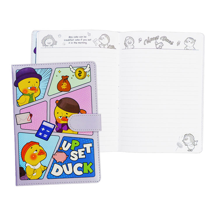 Upset Duck Padded Notebook NT-80B9393-C 149x210mm 96 Sheets Blue With Magnetic Flap